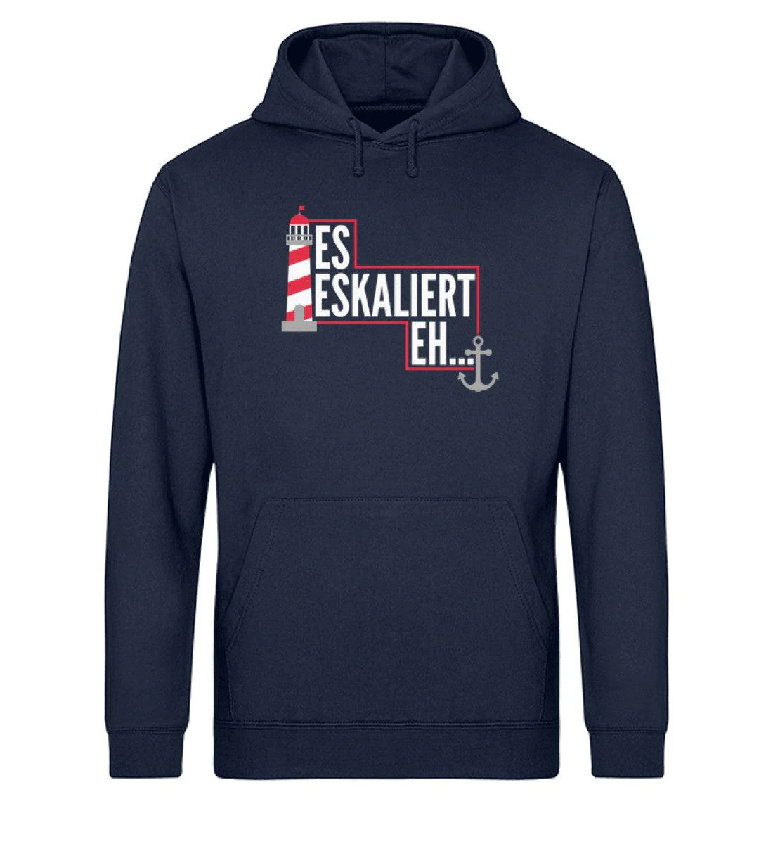 Es eskaliert eh · Unisex Bio Hoodie - Image 3