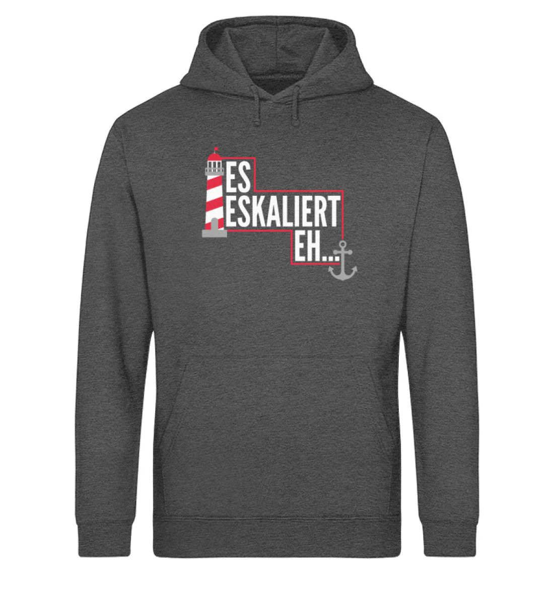 Es eskaliert eh · Unisex Bio Hoodie - Image 4