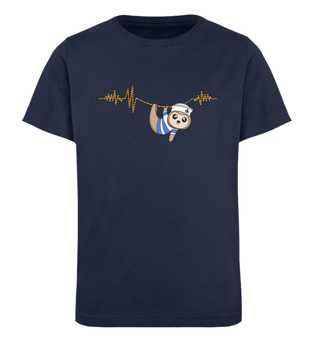 Faultier Heartbeat · Kinder Premium Bio T-Shirt - Image 3