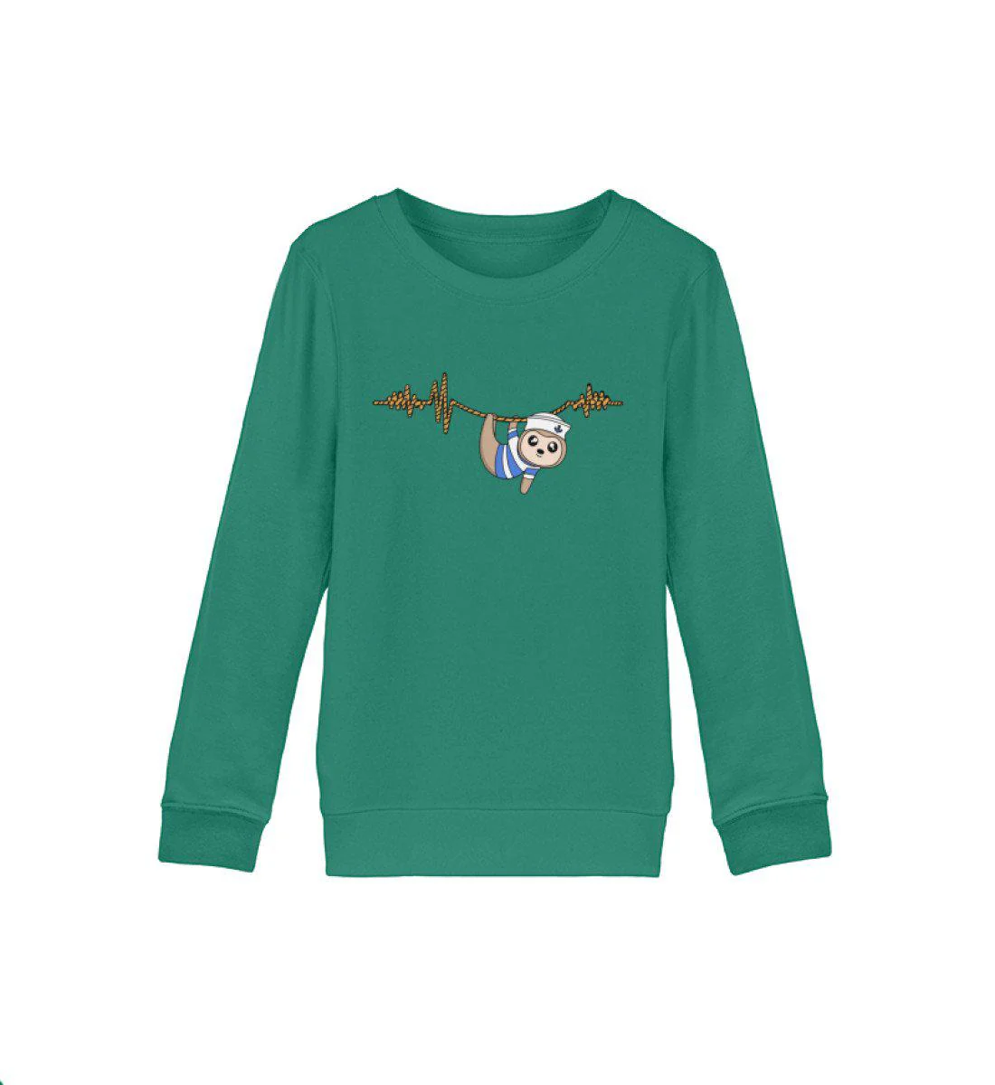 Faultier heartbeat · Kinder Premium Bio Sweatshirt - Image 3