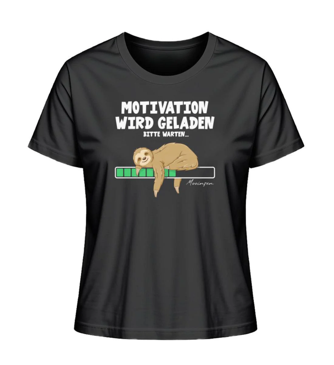Faultier Motivation · Damen Premium Bio T-Shirt 2.0