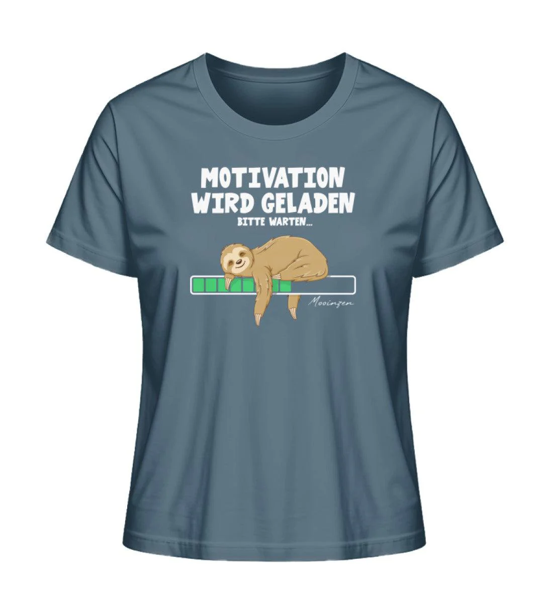 Faultier Motivation · Damen Premium Bio T-Shirt 2.0 - Image 4