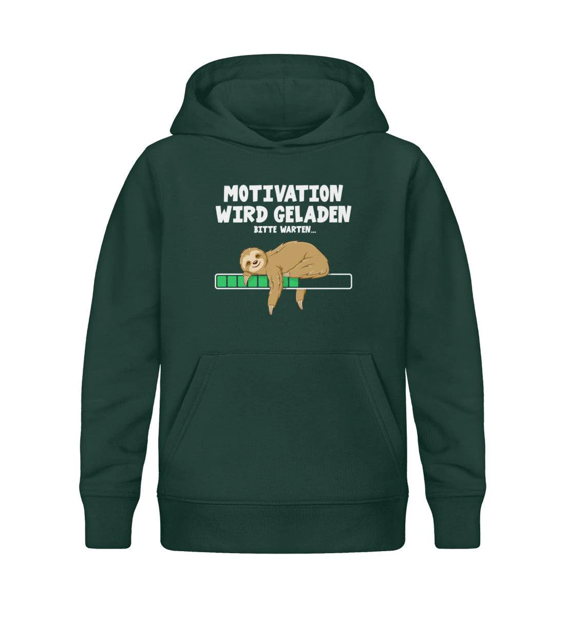 Faultier Motivation  · Kinder Premium Bio Hoodie - Image 3