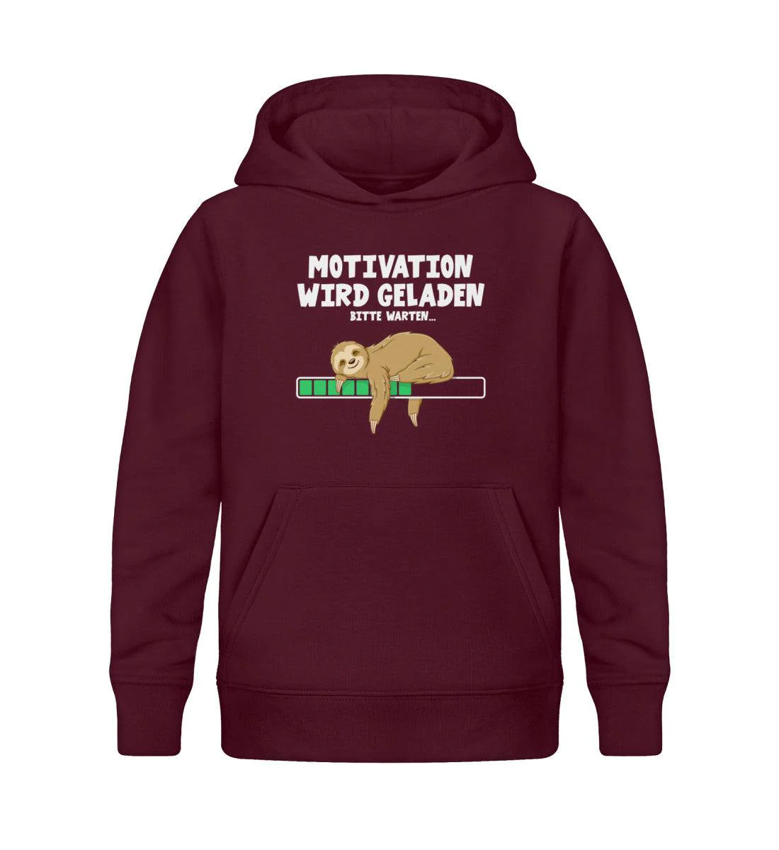 Faultier Motivation  · Kinder Premium Bio Hoodie - Image 4