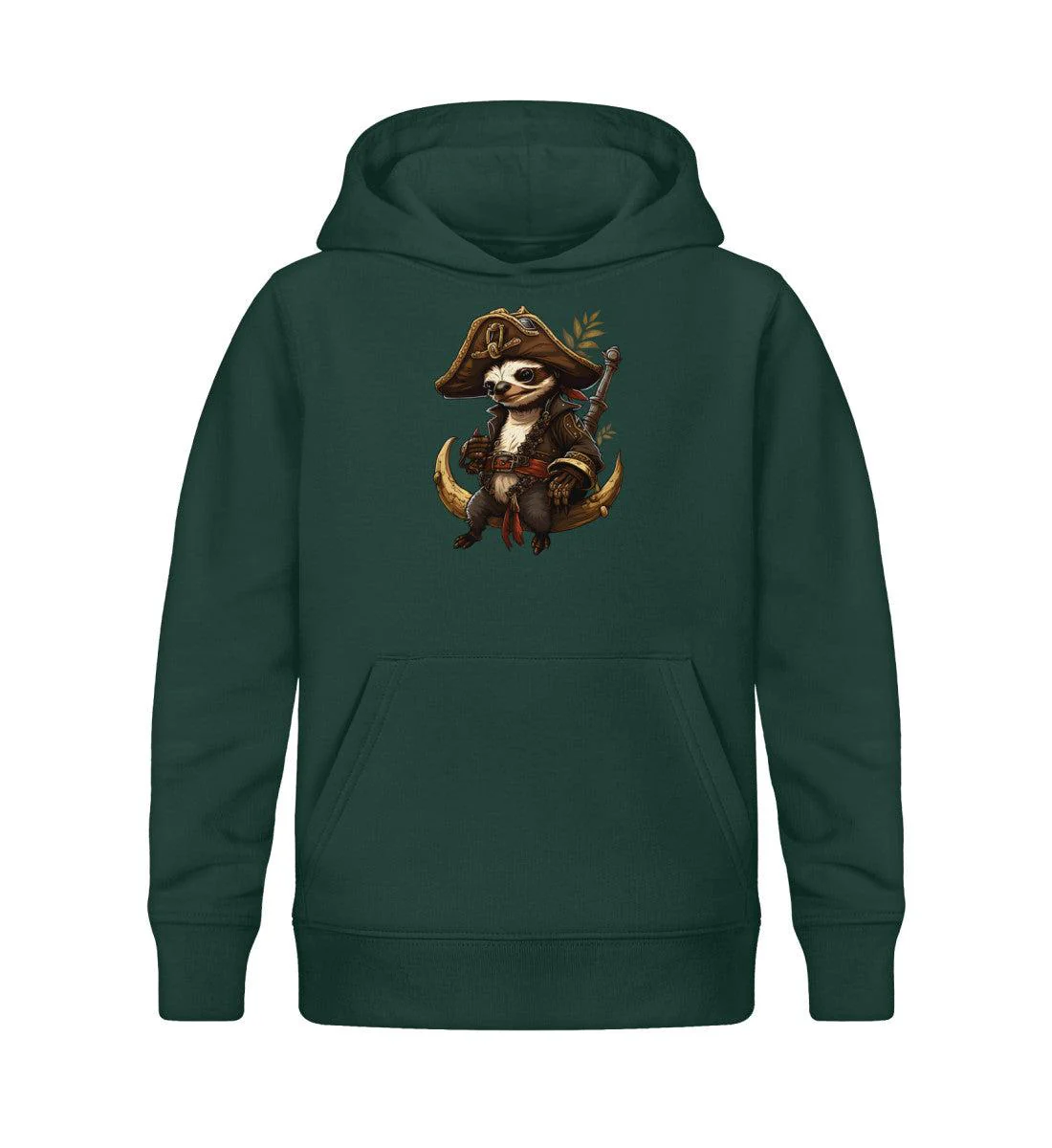 Faultier Pirat · Kinder Premium Bio Hoodie - Image 3