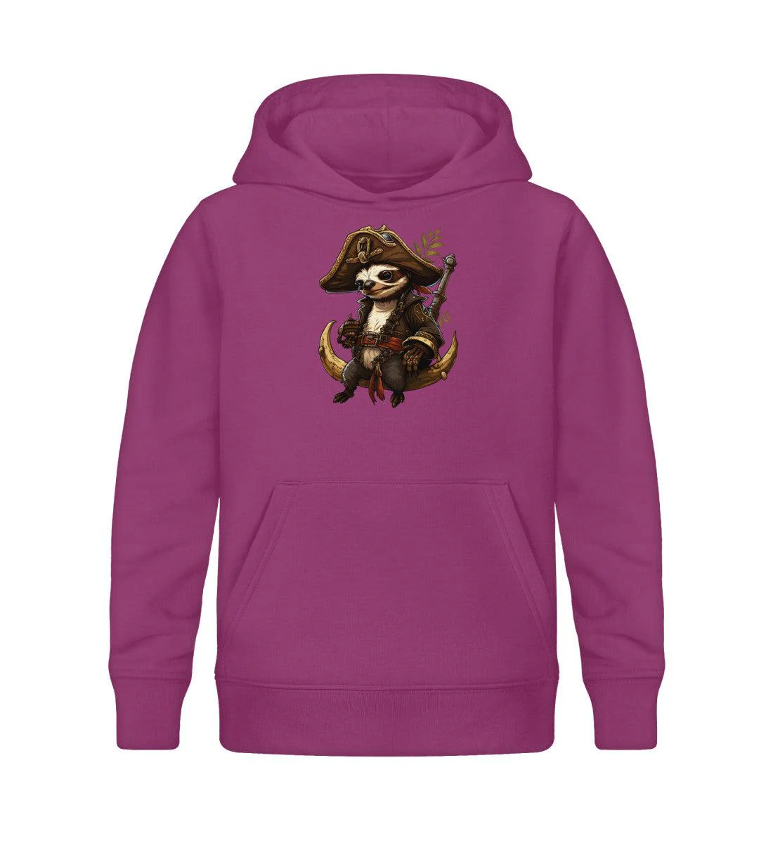 Faultier Pirat · Kinder Premium Bio Hoodie - Image 6
