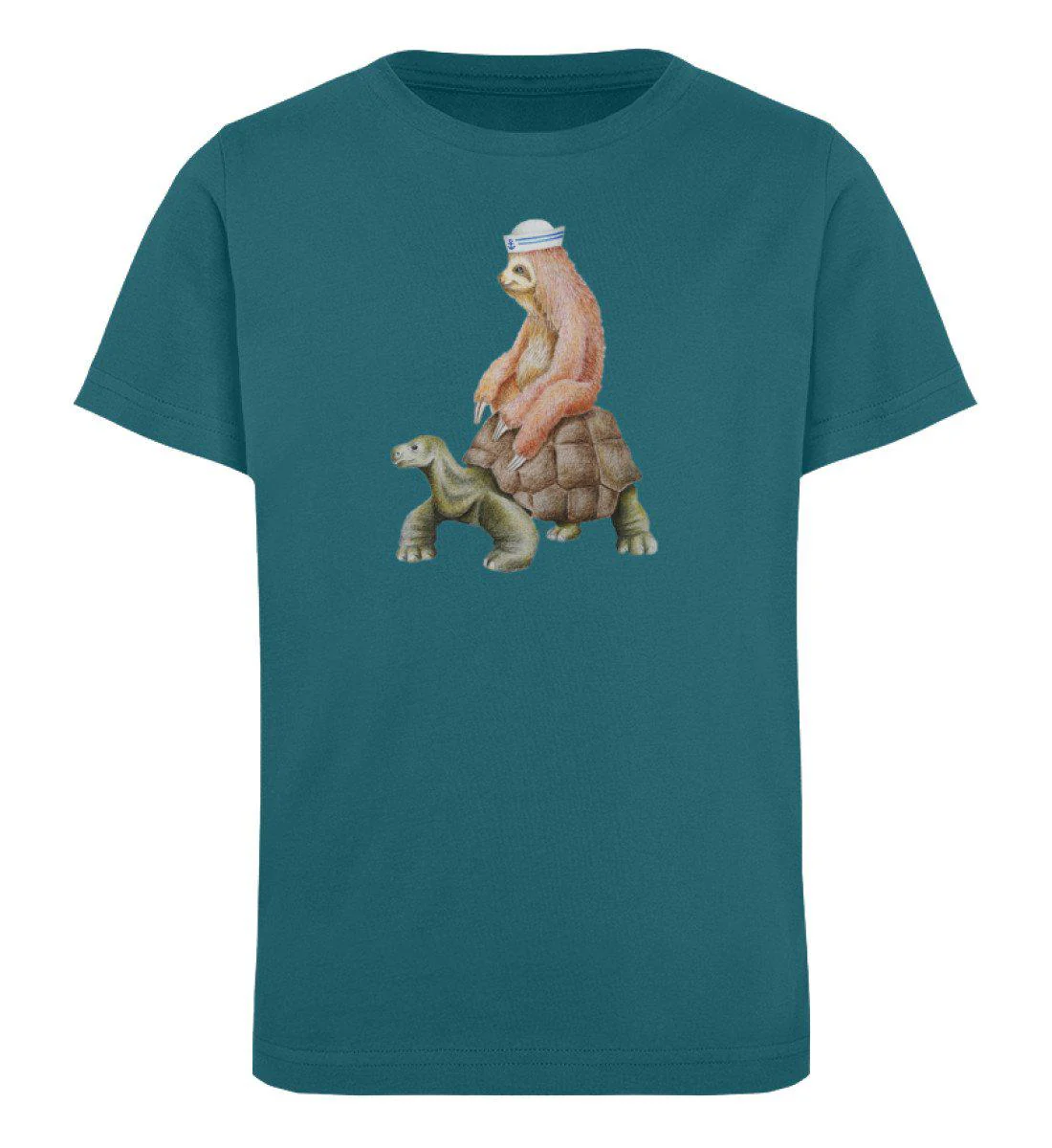 Faultier Schildkröte · Kinder Premium Bio T-Shirt - Image 2