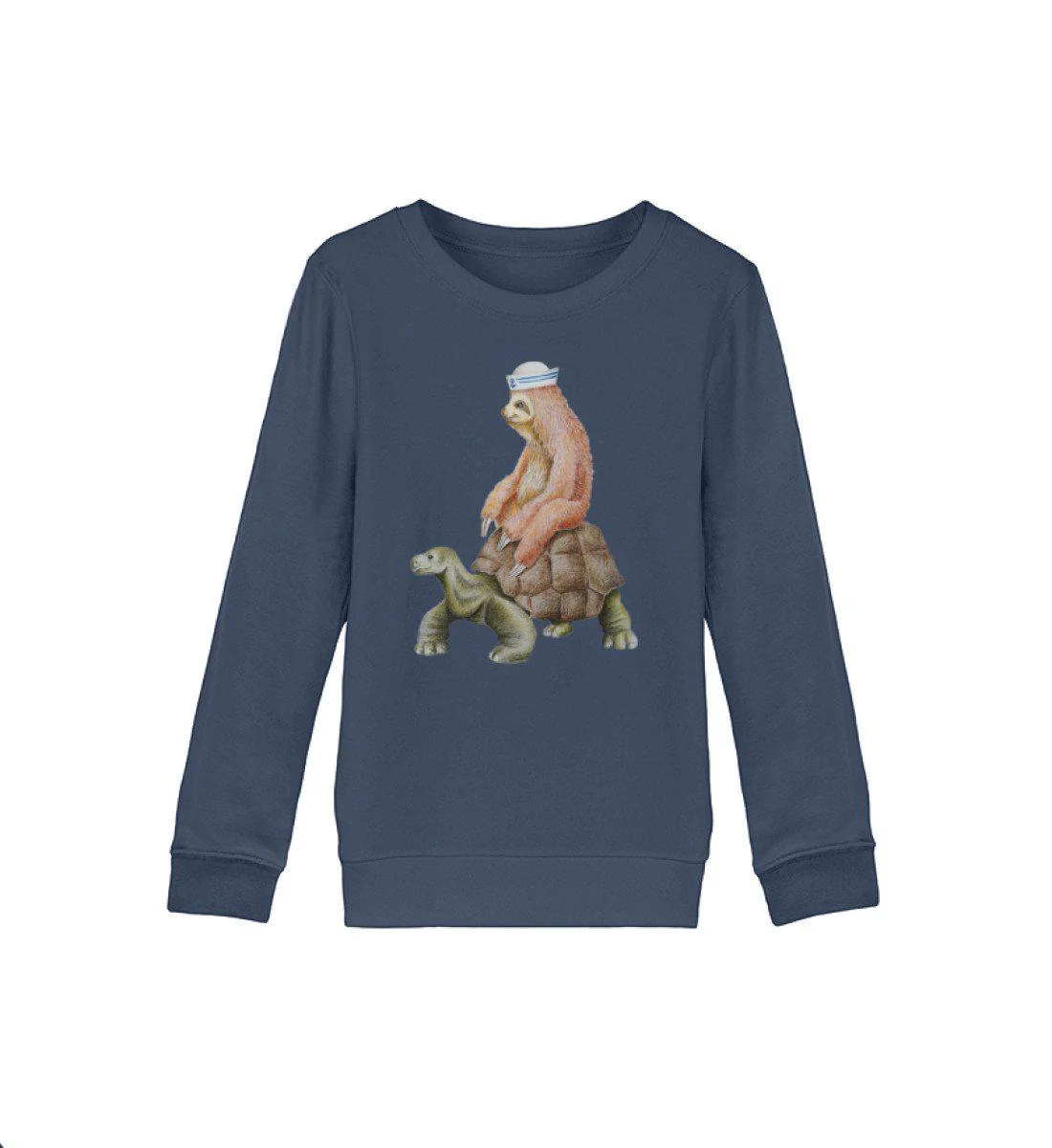 Faultier Schildkröte · Kinder Premium Bio Sweatshirt - Image 2