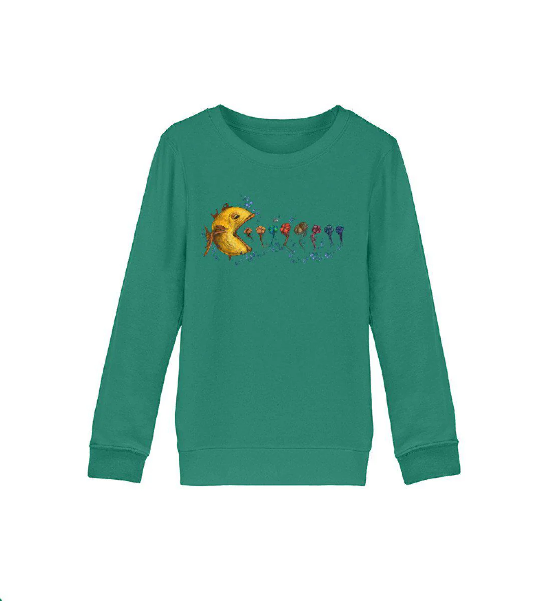 Fisch Quallen · Kinder Premium Bio Sweatshirt - Image 3