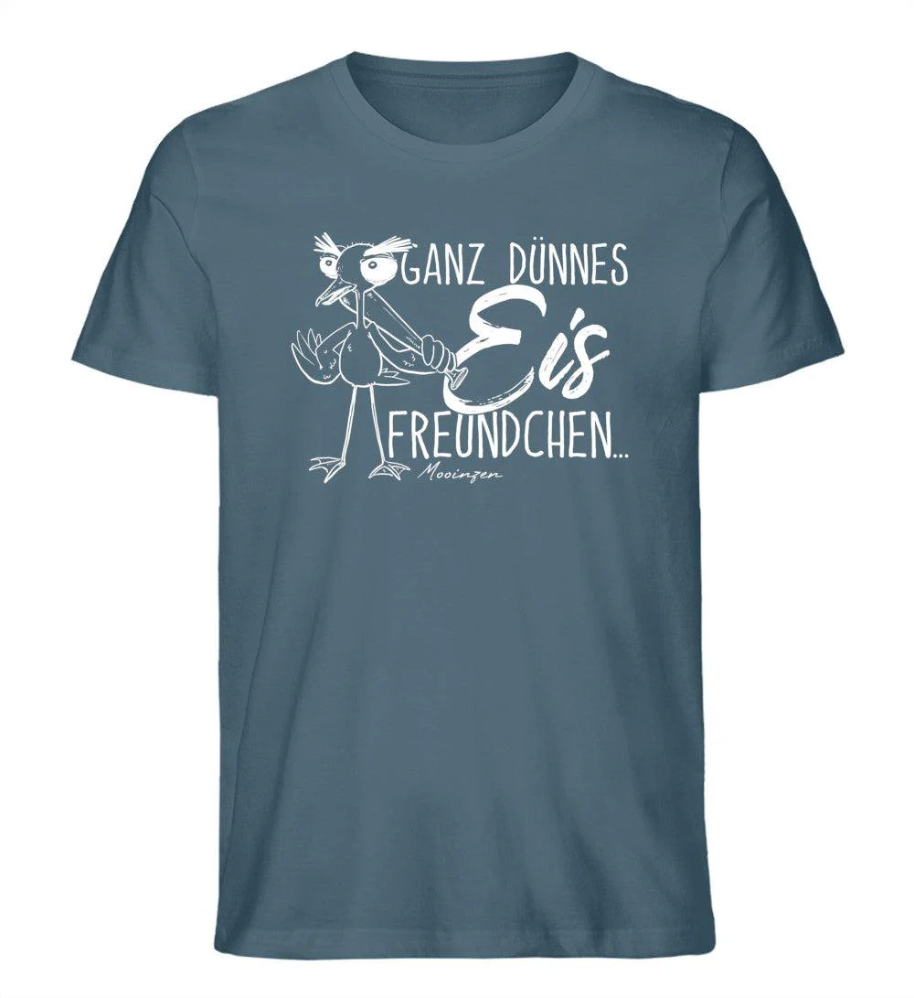 Ganz dünnes Eis Freundchen · Herren Premium Bio T-Shirt - Image 3