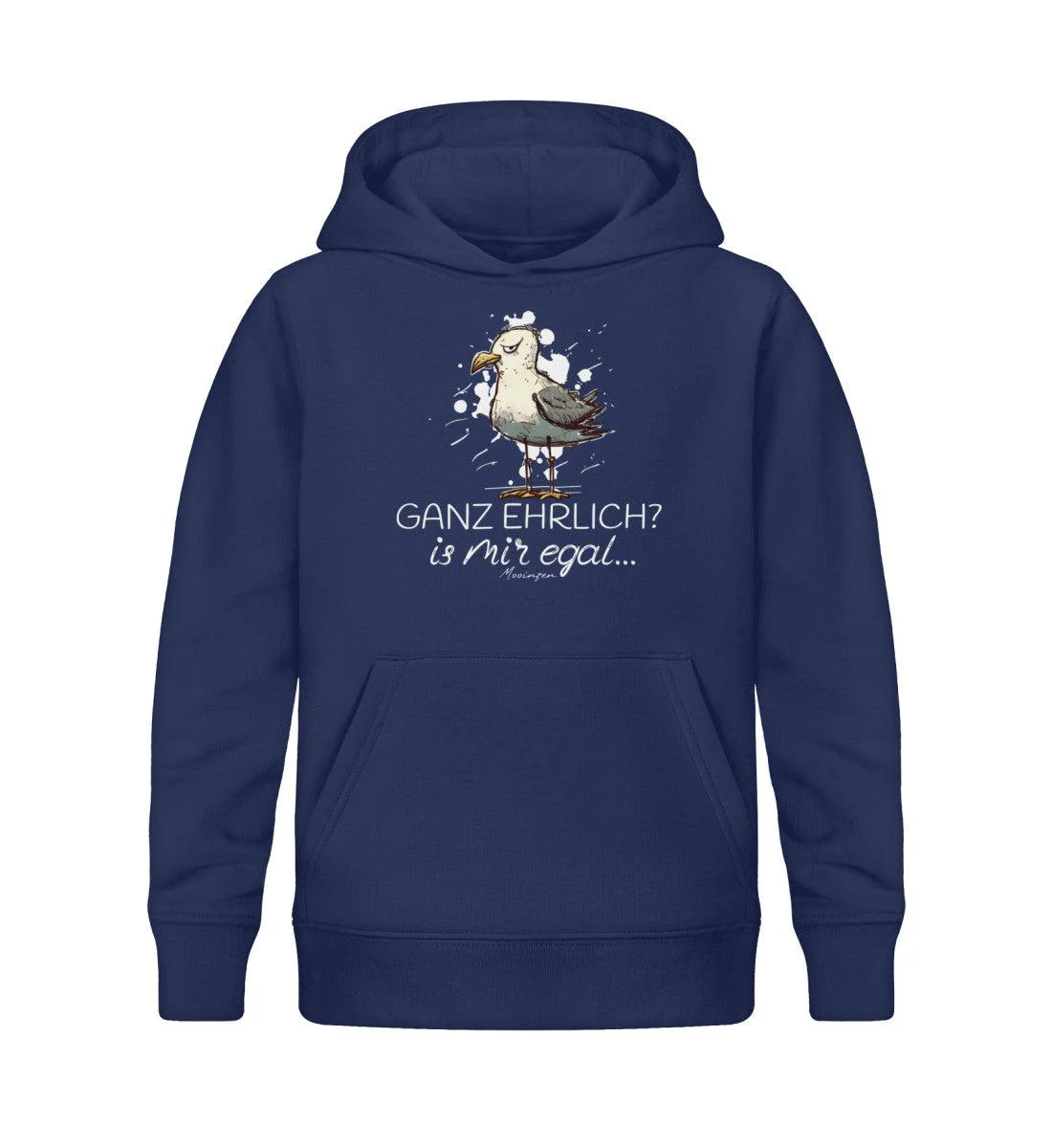Ganz ehrlich? is mir egal... · Kinder Premium Bio Hoodie - Image 2