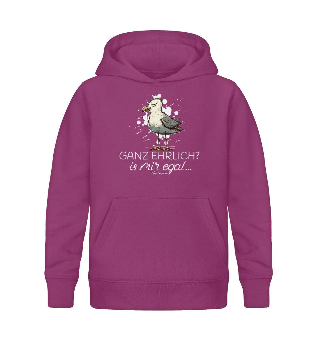 Ganz ehrlich? is mir egal... · Kinder Premium Bio Hoodie - Image 4
