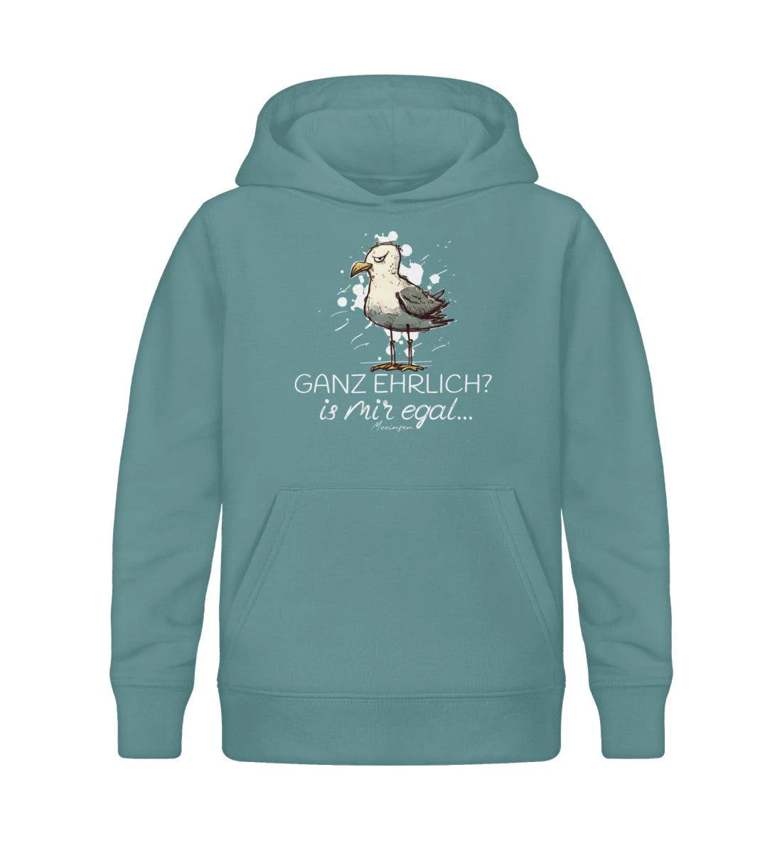 Ganz ehrlich? is mir egal... · Kinder Premium Bio Hoodie - Image 5