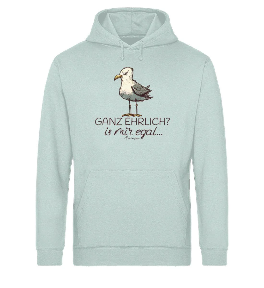 Ganz ehrlich? is mir egal... · Unisex Bio Hoodie - Image 5
