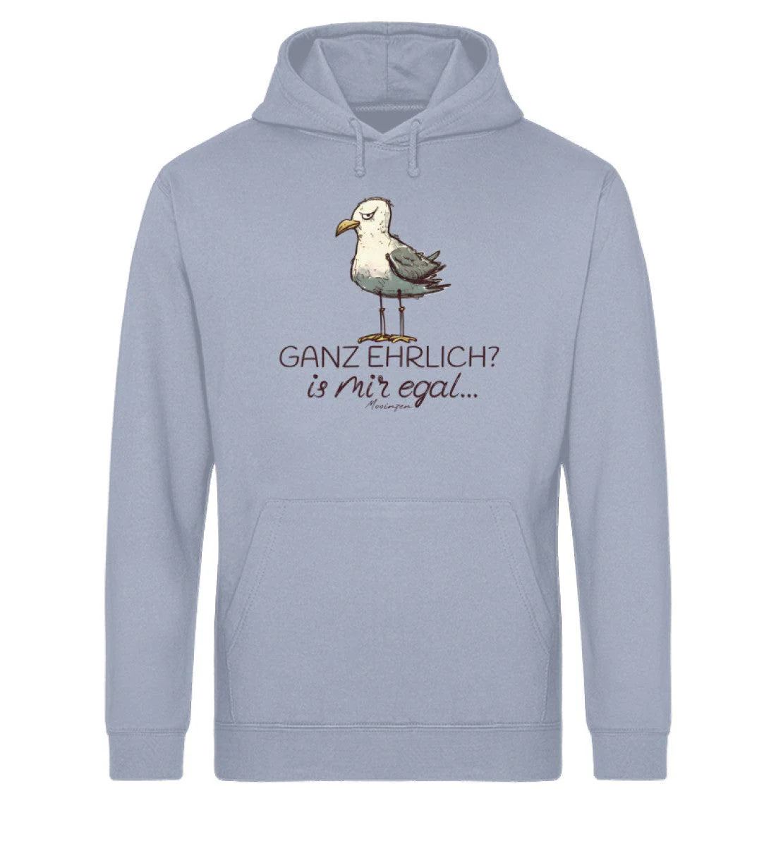 Ganz ehrlich? is mir egal... · Unisex Bio Hoodie - Image 6