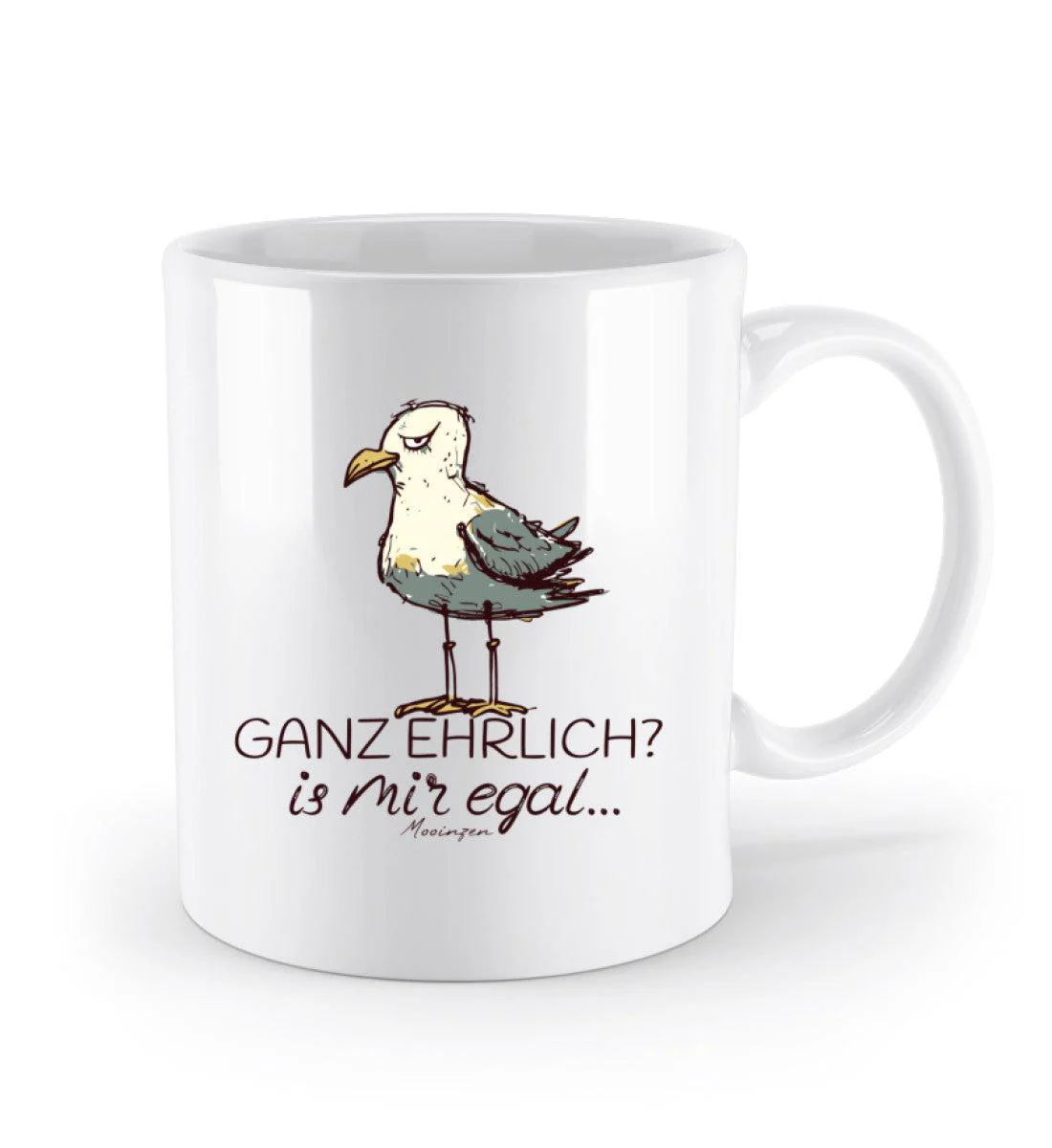 Ganz ehrlich? ist mir egal.. · Keramik Tasse weiß - Image 2