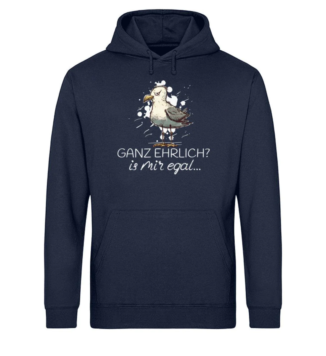 Ganz ehrlich? is mir egal.. · Unisex Bio Hoodie - Image 2