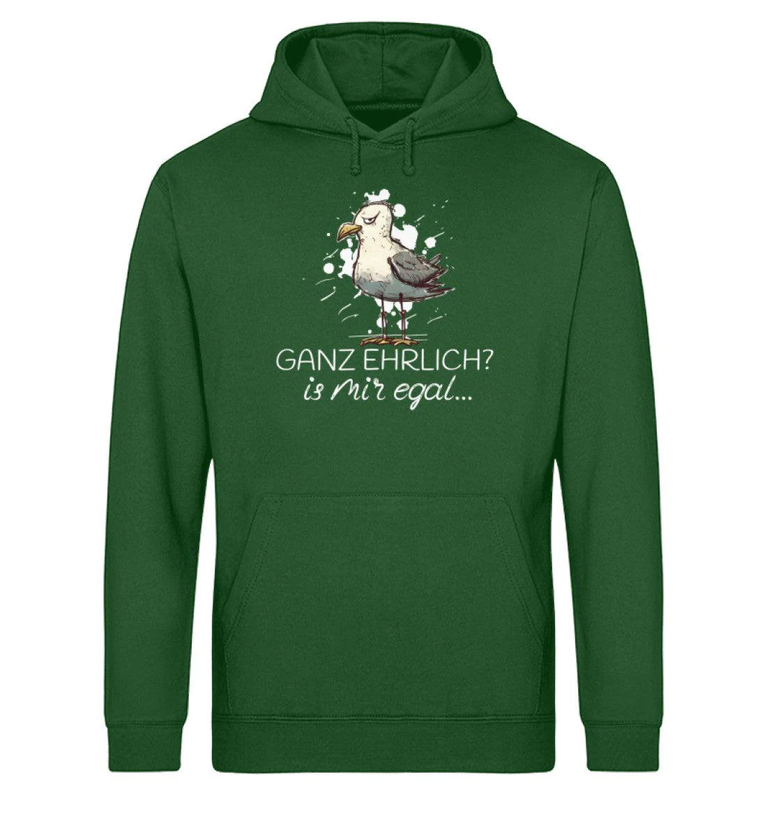 Ganz ehrlich? is mir egal.. · Unisex Bio Hoodie - Image 4