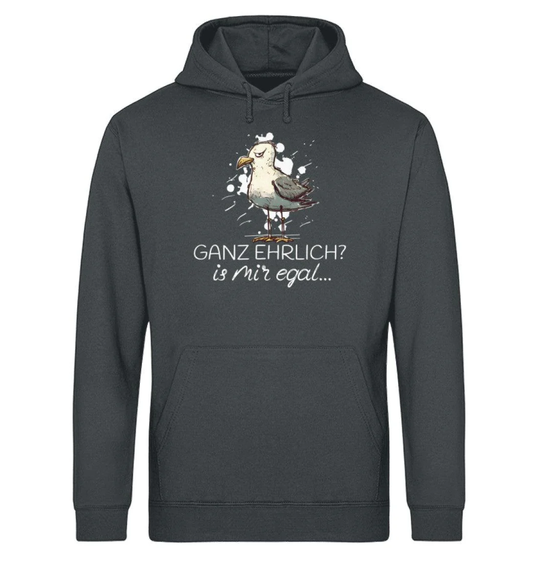 Ganz ehrlich? is mir egal.. · Unisex Bio Hoodie - Image 5