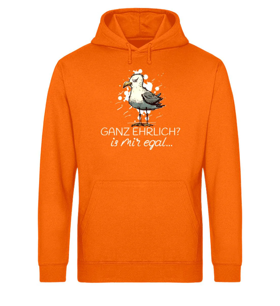 Ganz ehrlich? is mir egal.. · Unisex Bio Hoodie - Image 6