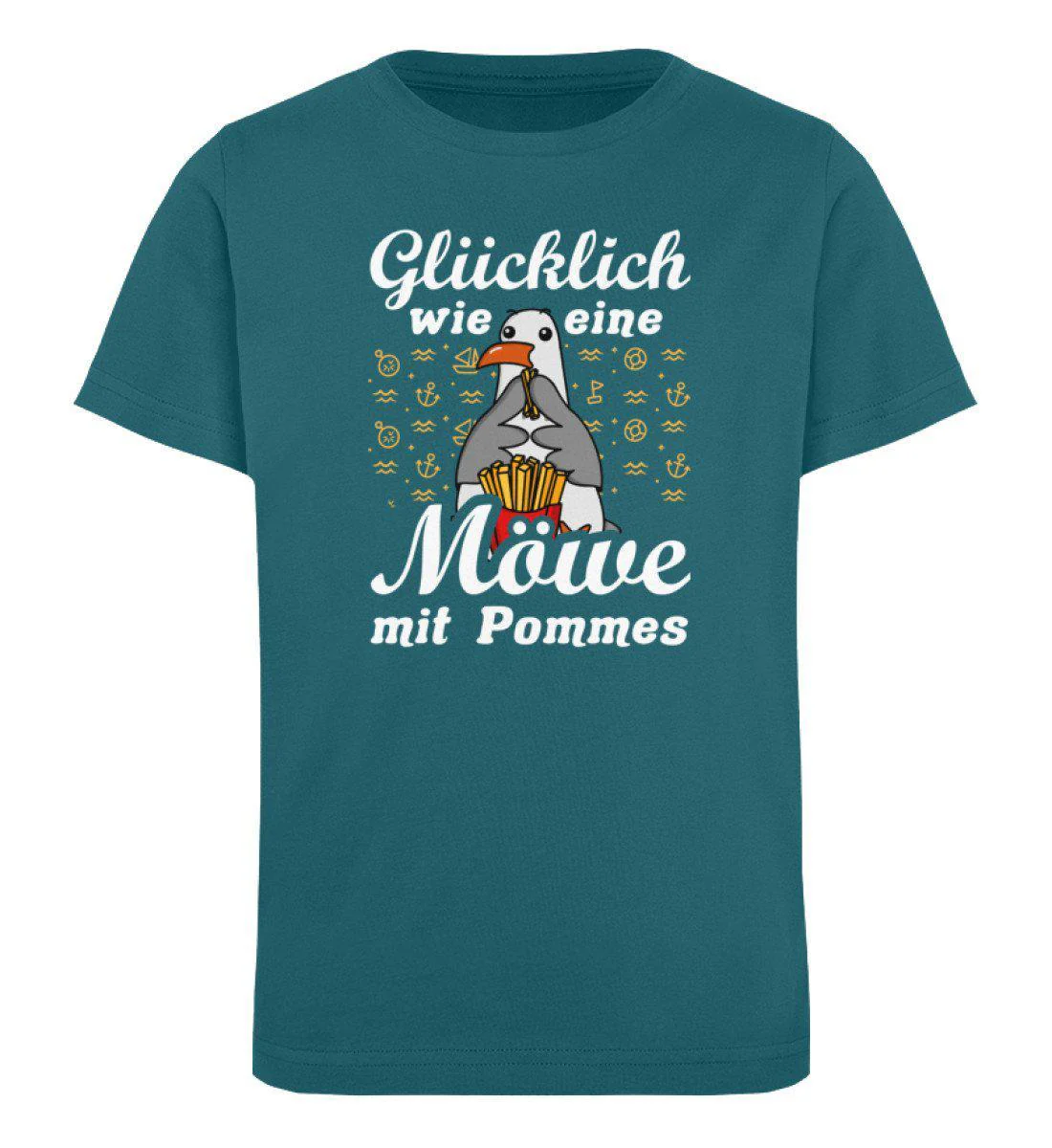 Glücklich Möwe Pommes · Kinder Premium Bio T-Shirt - Image 2