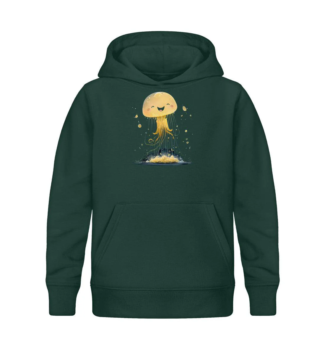 Glückliche Qualle · Kinder Premium Bio Hoodie - Image 3