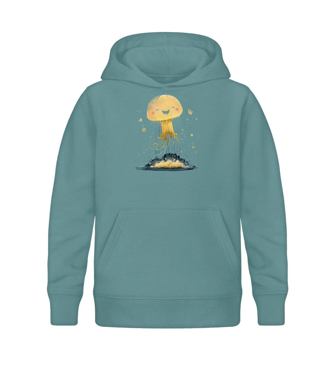 Glückliche Qualle · Kinder Premium Bio Hoodie - Image 5