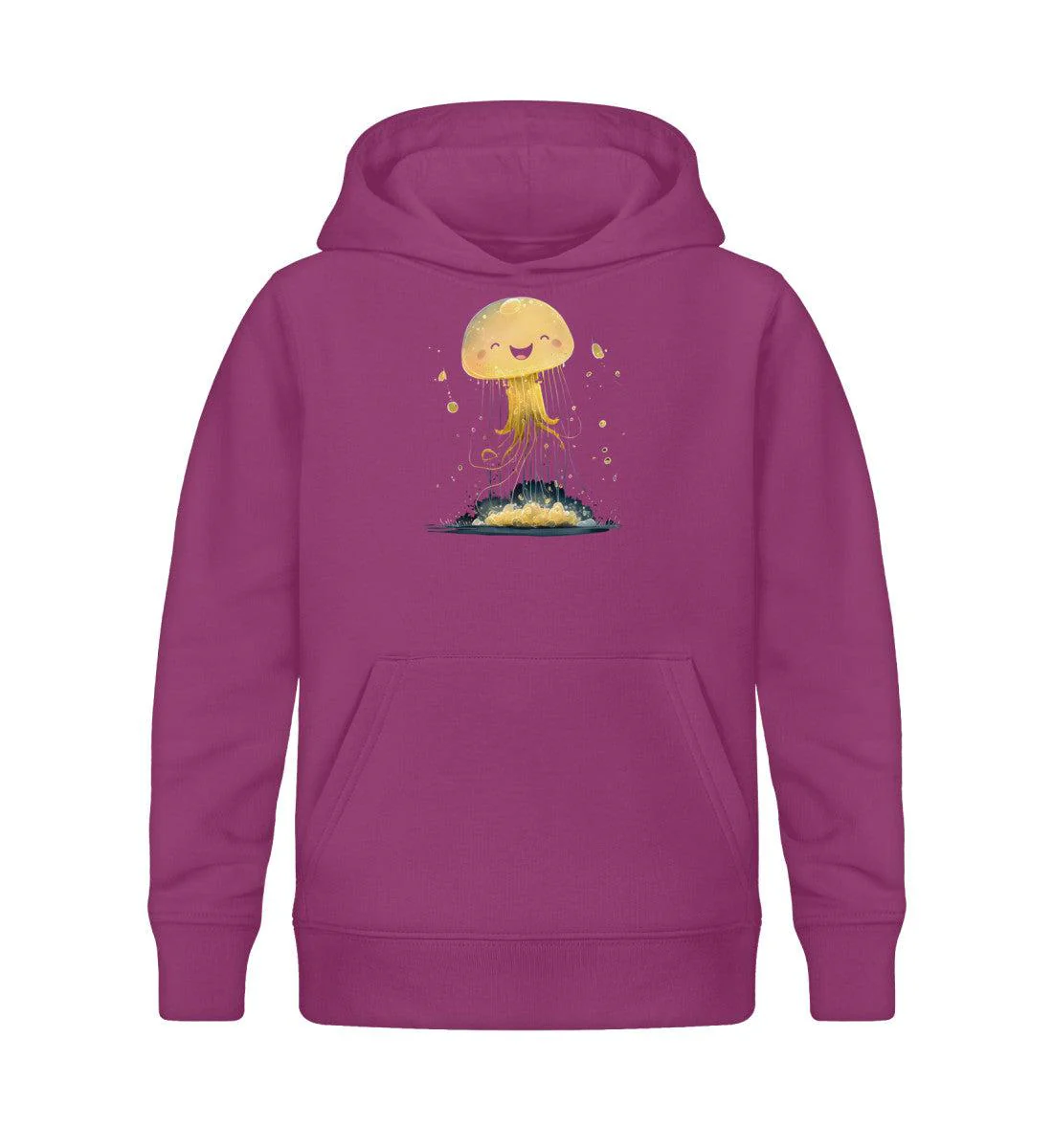 Glückliche Qualle · Kinder Premium Bio Hoodie - Image 6