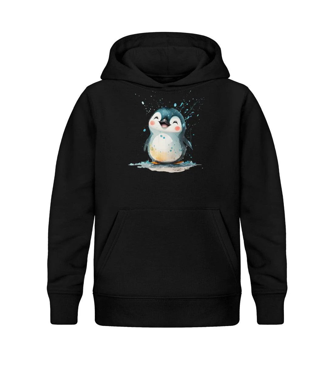 Glücklicher Pinguin · Kinder Premium Bio Hoodie