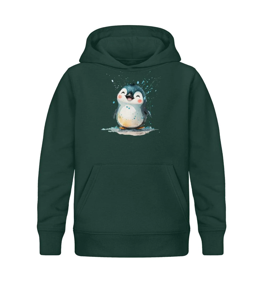 Glücklicher Pinguin · Kinder Premium Bio Hoodie - Image 3