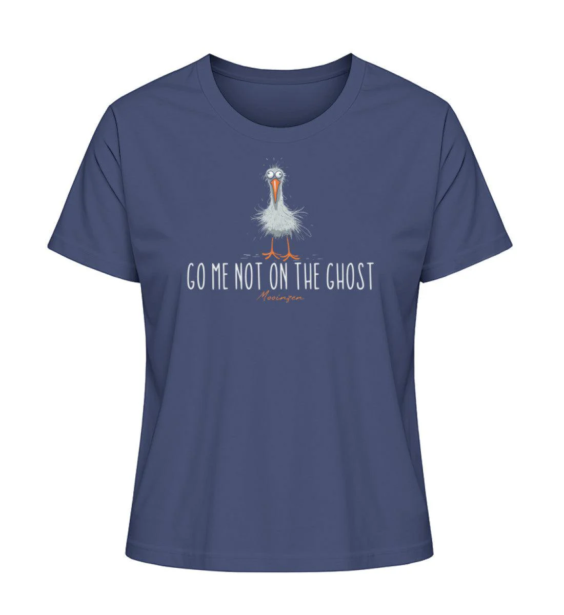 Go me not on the Ghost · Damen Premium Bio T-Shirt 2.0 - Image 3