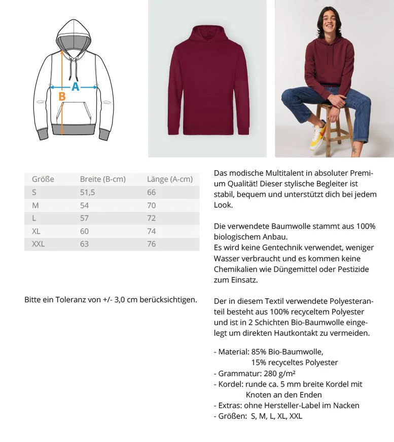 Guck mich nicht in diesem Ton an  · Unisex Bio Hoodie - Image 6