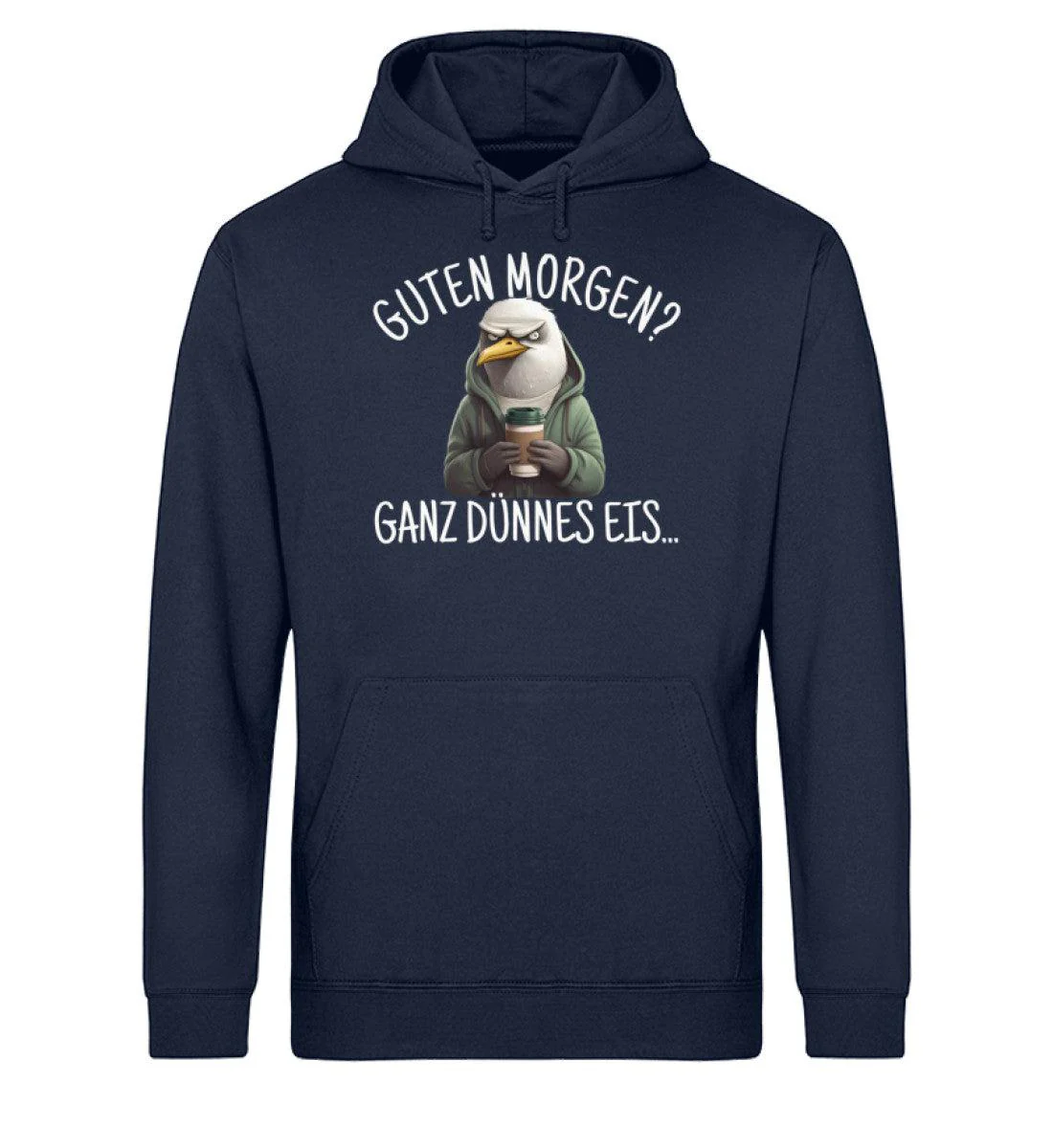 Guten Morgen? ganz dünnes Eis.. · Unisex Bio Hoodie - Image 2