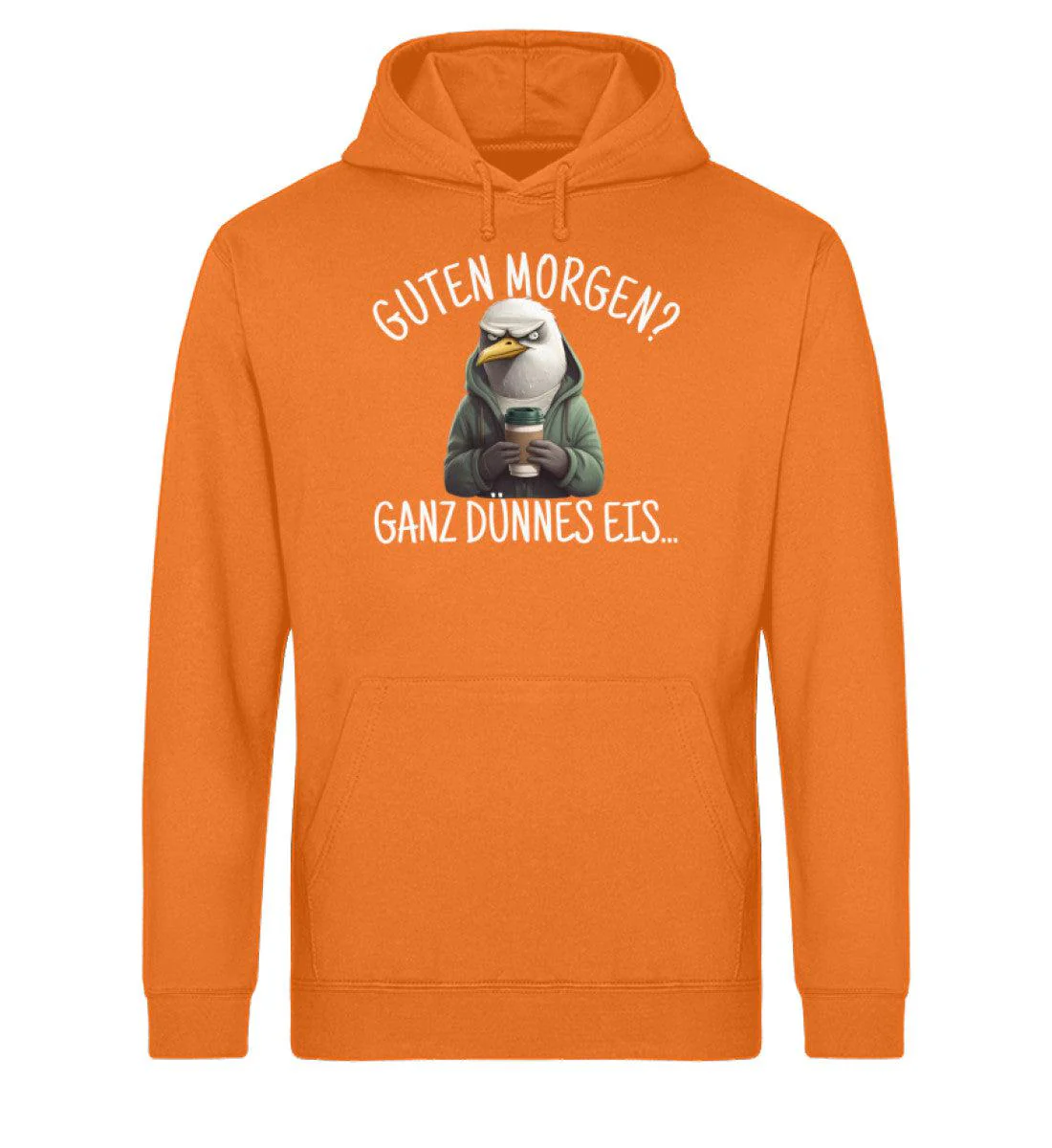 Guten Morgen? ganz dünnes Eis.. · Unisex Bio Hoodie - Image 5