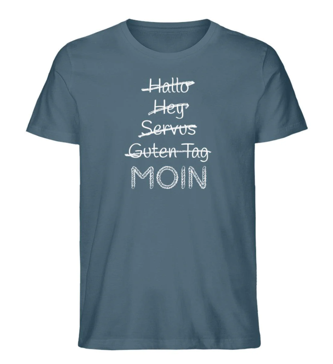hallo hey servus moin · Herren Premium Bio T-Shirt - Image 3