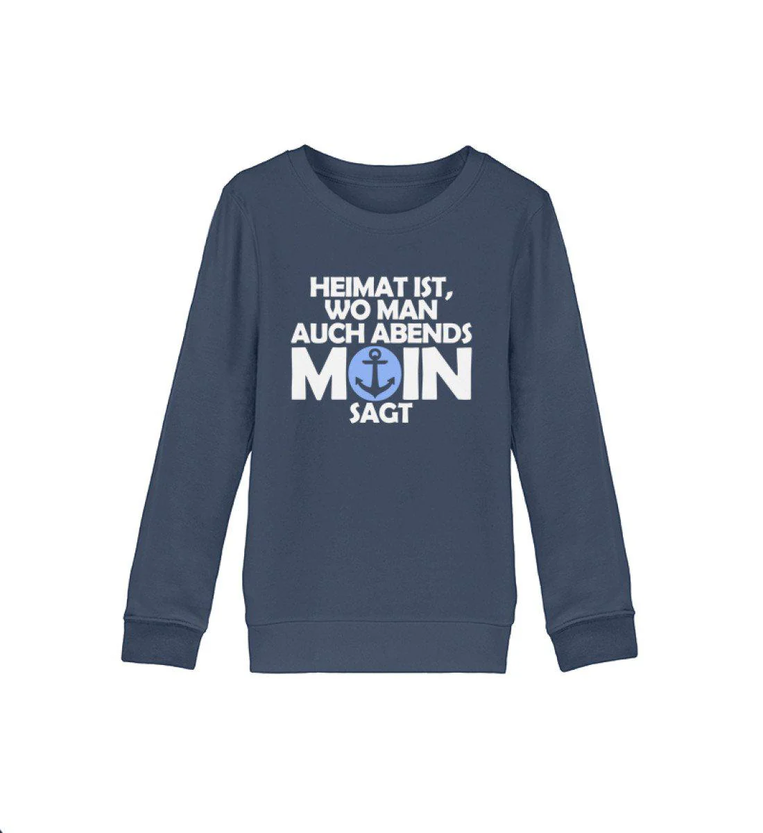Heimat Abends Moin · Kinder Premium Bio Sweatshirt - Image 2
