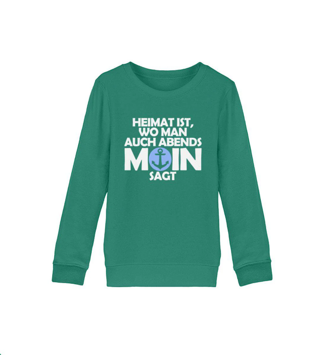 Heimat Abends Moin · Kinder Premium Bio Sweatshirt - Image 3