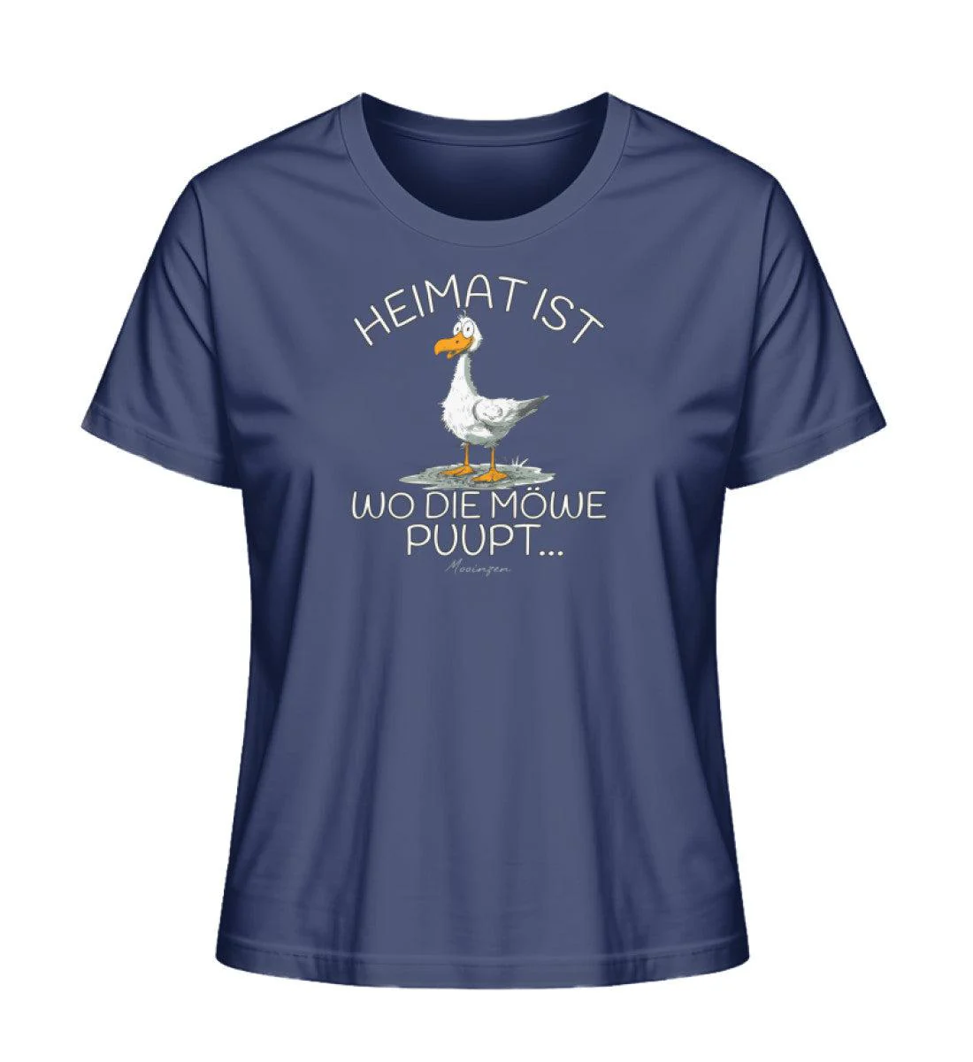 Heimat ist wo die Möwe Pupt · Damen Premium Bio T-Shirt 2.0 - Image 3