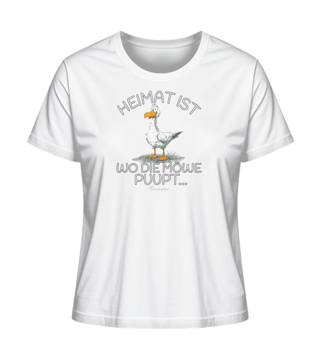 Heimat ist wo die Möwe Pupt · Damen Premium Bio T-Shirt 2.0 - Image 7