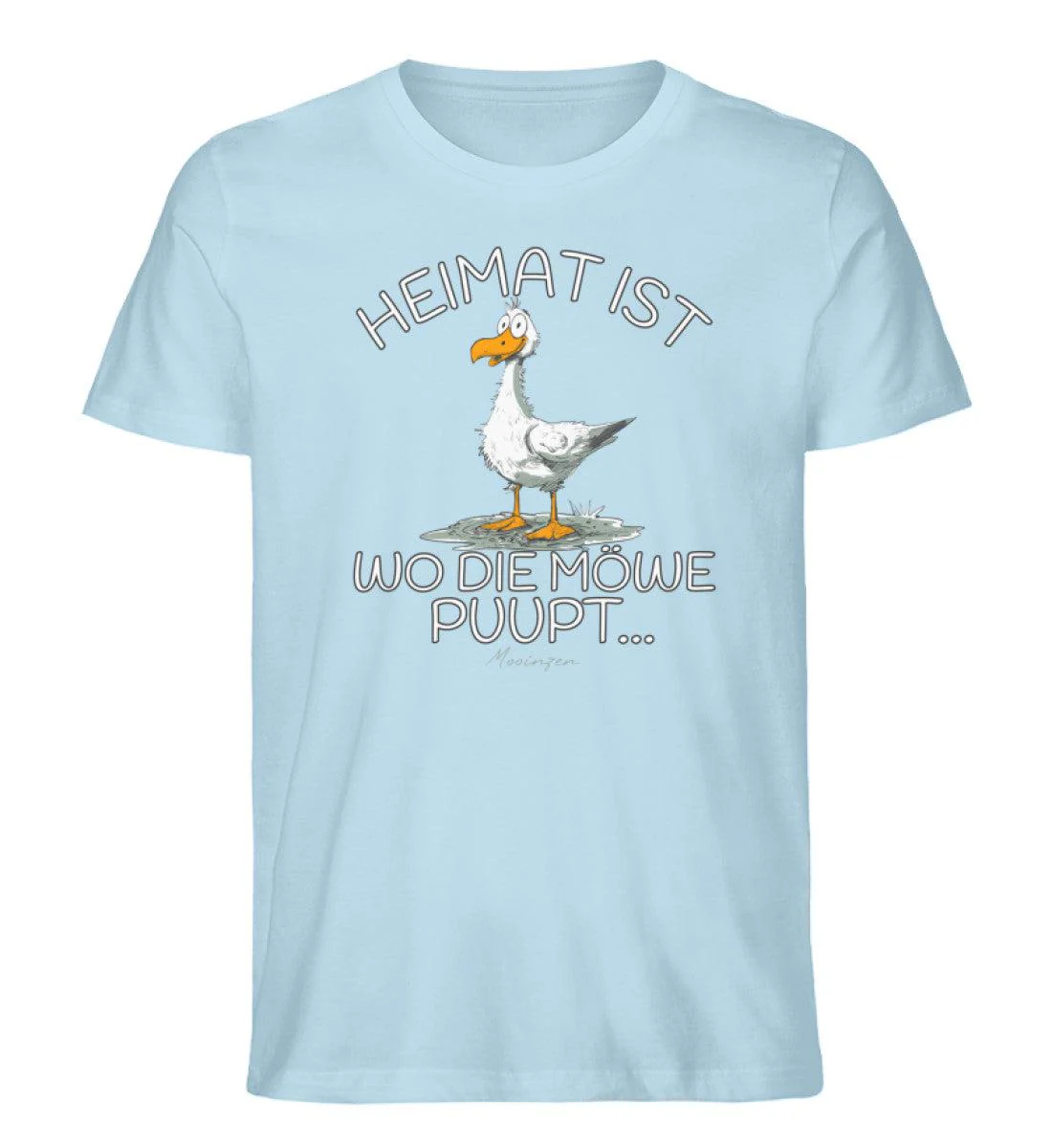 Heimat ist wo die Möwe Pupt · Herren Premium Bio T-Shirt - Image 4