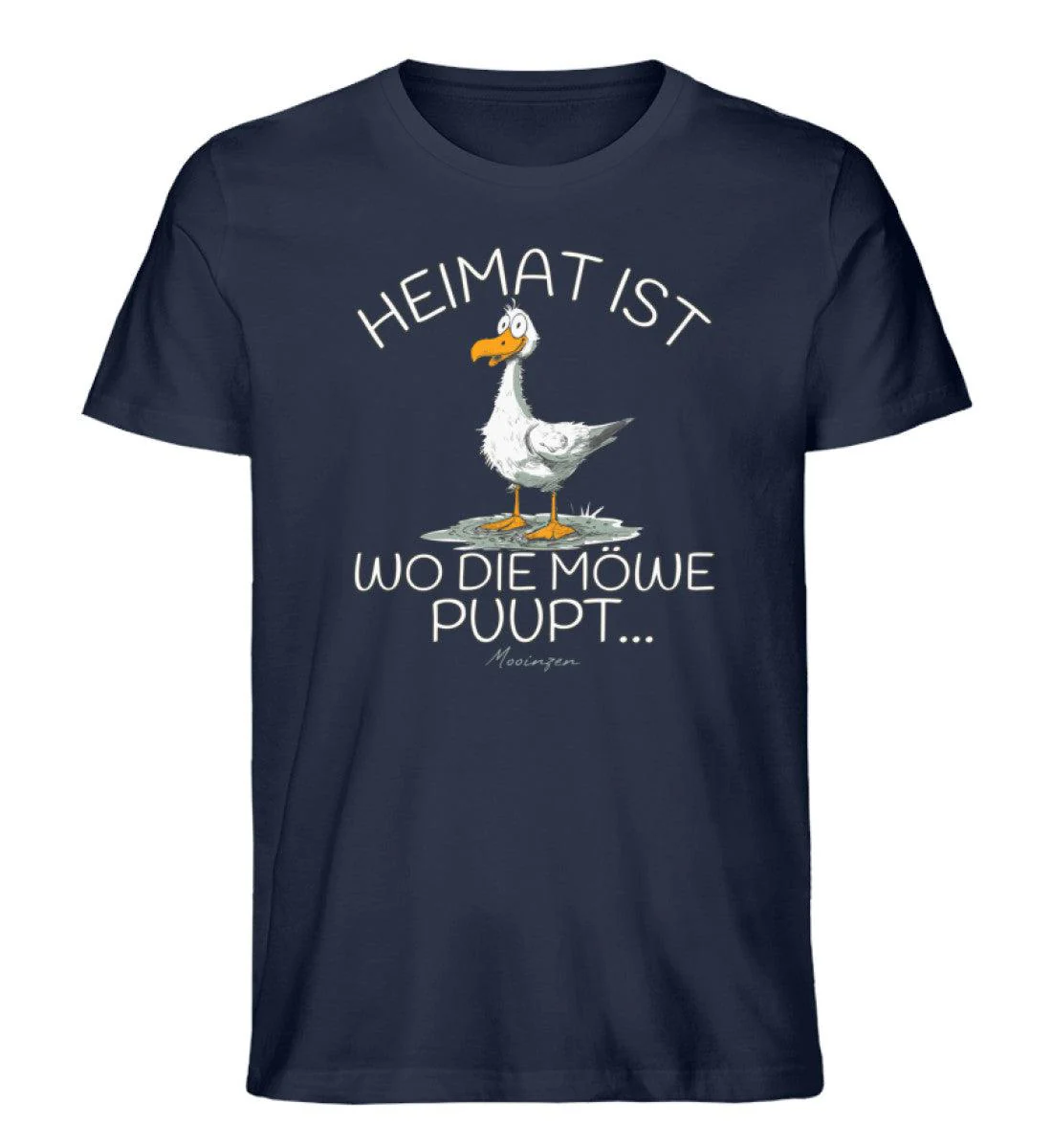 Heimat ist wo die Möwe Pupt · Herren Premium Bio T-Shirt - Image 5