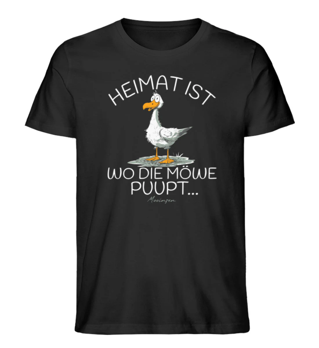 Heimat ist wo die Möwe Pupt · Herren Premium Bio T-Shirt - Image 6