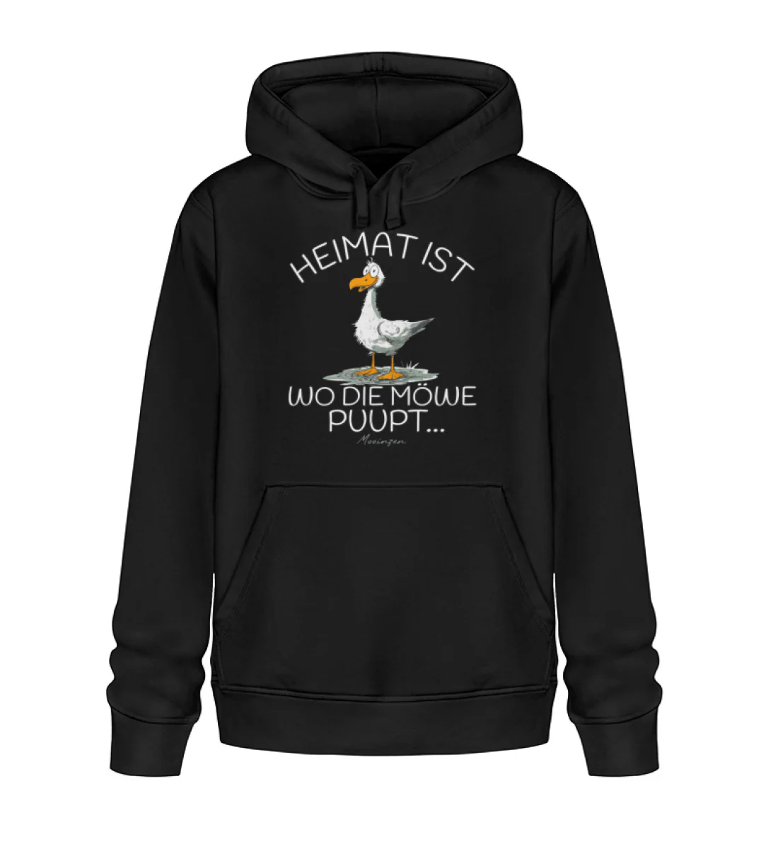 Heimat ist wo die Möwe Pupt  · Unisex Bio Hoodie - Image 4