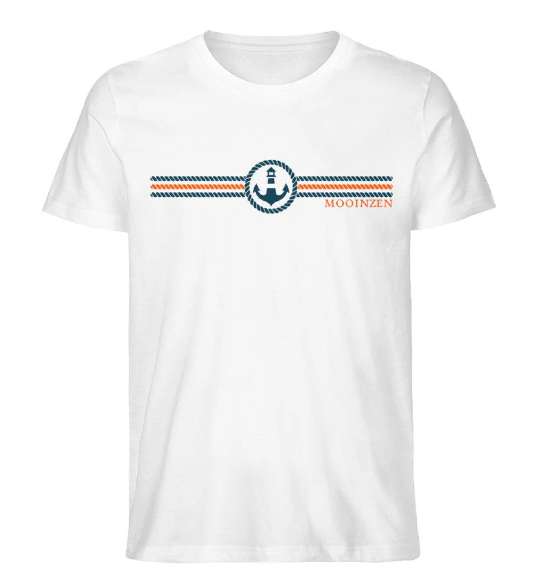 Mooinzen Blau Orange · Herren Premium Bio T-Shirt