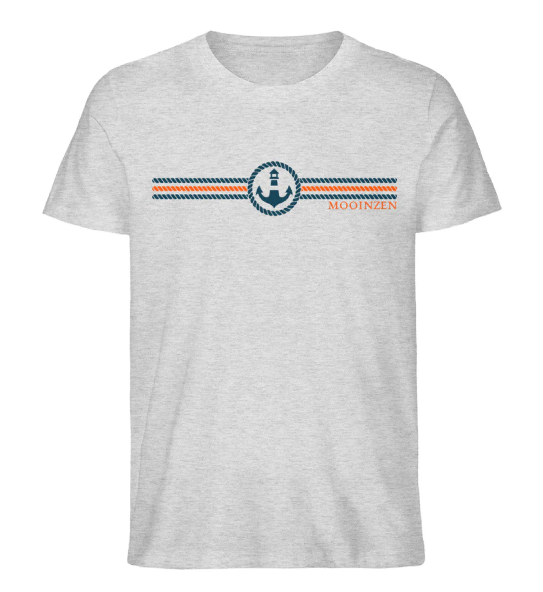 Mooinzen Blau Orange · Herren Premium Bio T-Shirt - Image 2