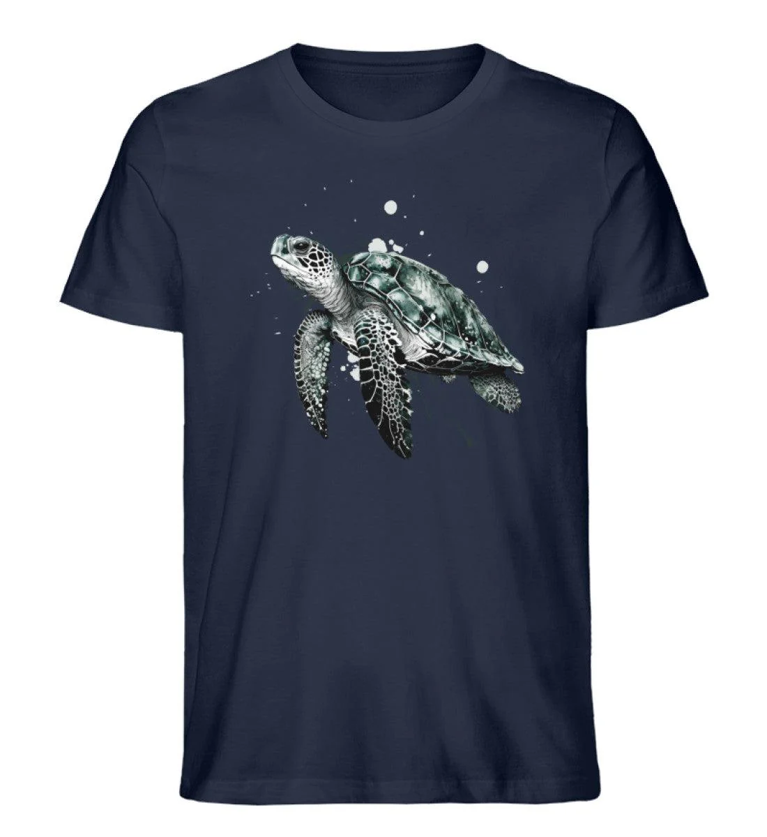 Schildkröte Wasserfarben · Herren Premium Bio T-Shirt - Image 2