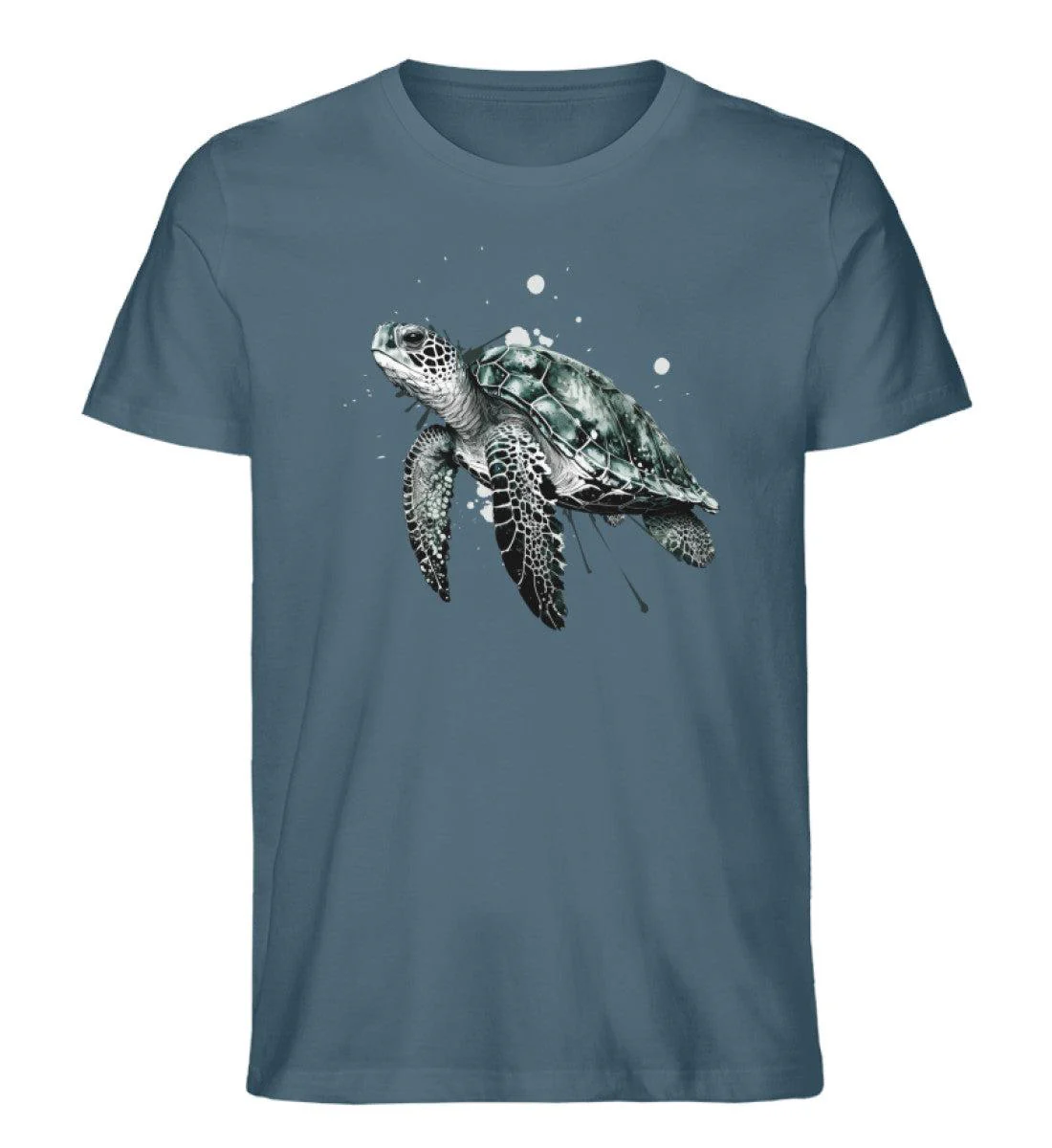 Schildkröte Wasserfarben · Herren Premium Bio T-Shirt - Image 3