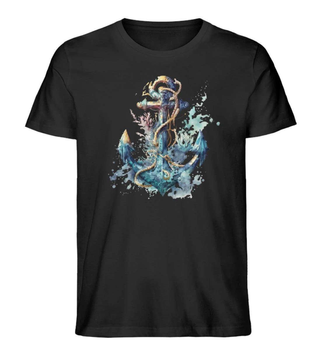 Anker Wasserfarben · Herren Premium Bio T-Shirt - Image 3