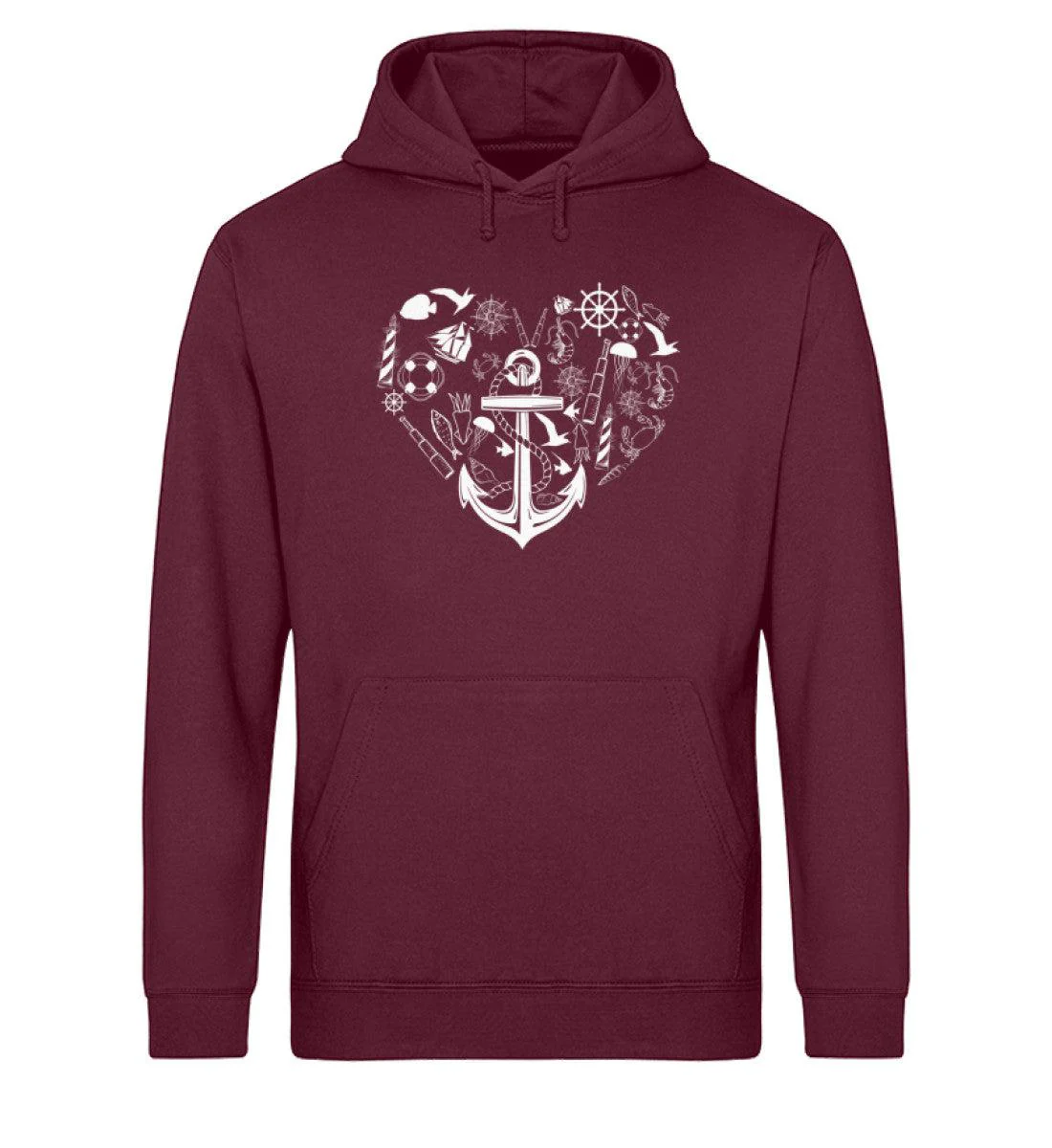 Herz Symbole · Unisex Bio Hoodie - Image 2