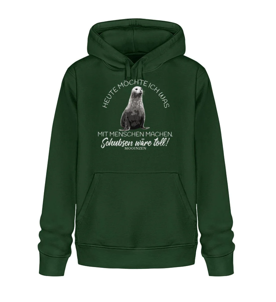 Heute möchte ich etwas mit Menschen machen · Unisex Bio Hoodie - Image 2